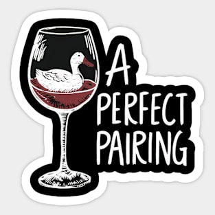 A perfect pairing Sticker